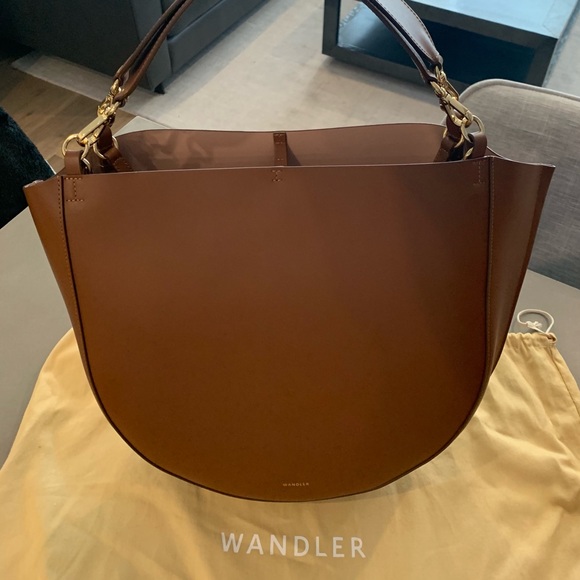 Wandler Mia Leather Tote Bag in Tan (New w/ Box) - Picture 5 of 5